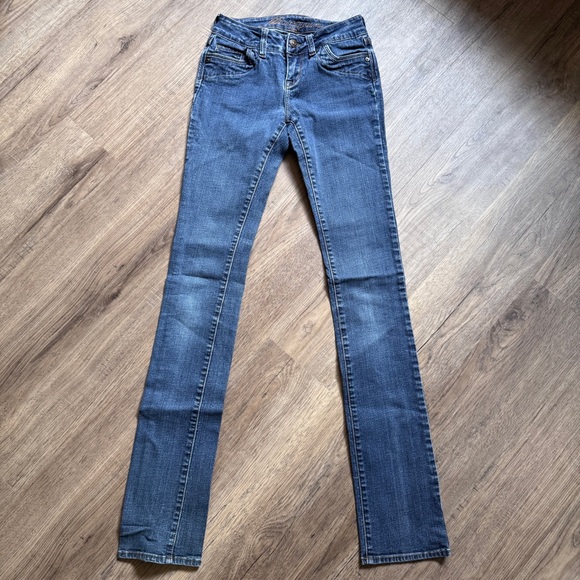 dELiA*s Women's Straight Leg Blue Jeans - Size 0T - Picture 1 of 10
